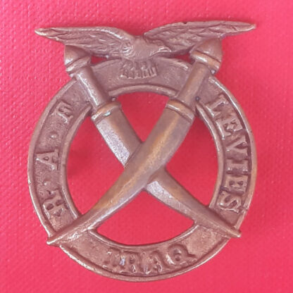 Royal Air Force Iraq Levies - Cast Gilding Metal Cap Badge.