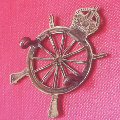 The Northern Cyclist Battalion - King's Crown Gilding Metal Cap Badge. - Image 2