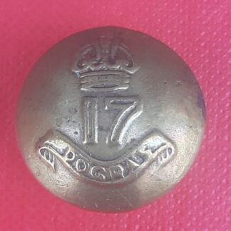 (India) 17th Dogras - King's Crown 19mm Brass Button.