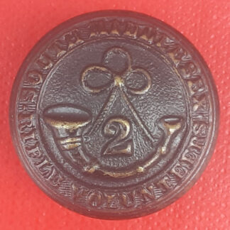 The 2nd South Middlesex Rifle Volunteers - 24mm Blackened Brass Button.