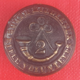The 2nd South Middlesex Rifle Volunteers - 24mm Blackened Brass Button.