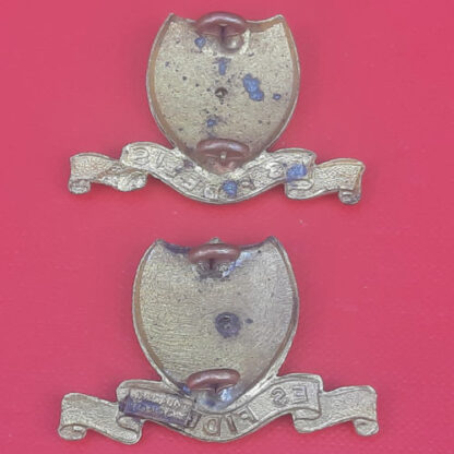(New Zealand) 5th Mounted Rifles (Otago Hussars) - Bi Metal Collar Badges. - Image 2