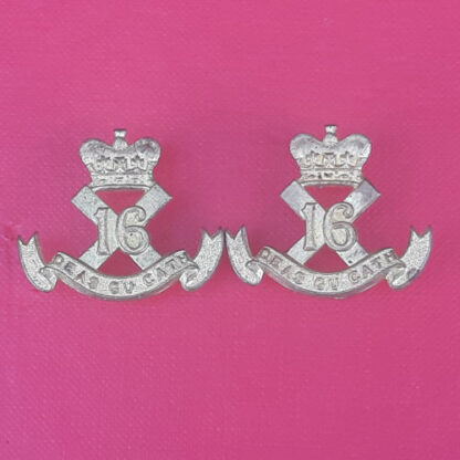 (Canada) The Canadian Scottish Regiment - Gilding Metal Collar Badges.