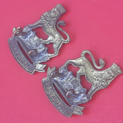 (Canada) 6th Duke Of Connaught's Hussars - Gilding Metal Collar Badges. - Image 2