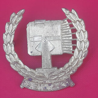 (South Africa) Defence Electric Lights & Telephones - Gilding Metal Arm Badge.