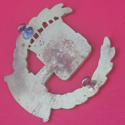 (South Africa) Defence Electric Lights & Telephones - Gilding Metal Arm Badge. - Image 2