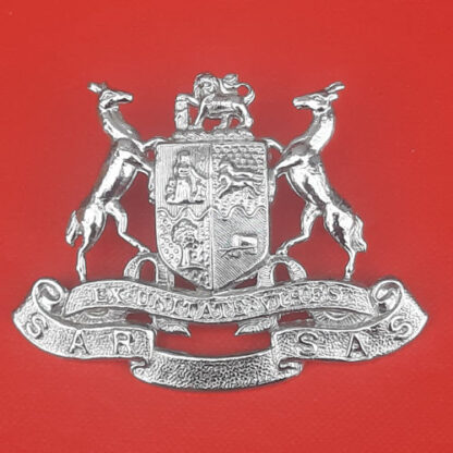 (South Africa) South African Railways - Chromed Cap Badge.