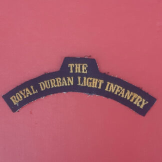 (South Africa) The Royal Durban Light Infantry - Woven Cloth Shoulder Title.