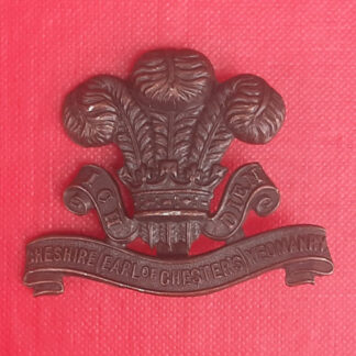 Cheshire (Earl Of Chester's) Yeomanry - Officer's Service Dress Cap Badge.