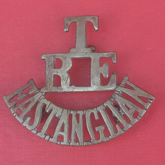 Royal Engineers East Anglian Territorials - Gilding Metal Shoulder Title.