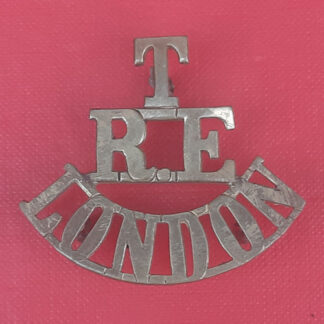 Royal Engineers London Territorials - Gilding Metal Shoulder Title.