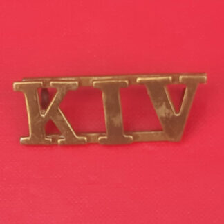 Kingston Infantry Volunteers - Gilding Metal Shoulder Title.