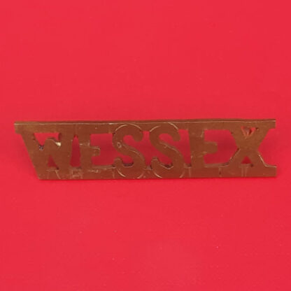 The Wessex Volunteers - Cast Gilding Metal Shoulder Title.