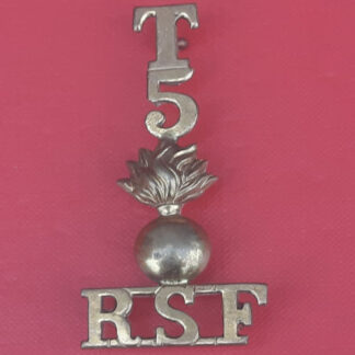 5th Territorial Battalion The Royal Scots Fusiliers - Gilding Metal Shoulder Title.