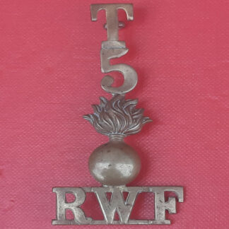 5th Territorial Battalion The Royal Welsh Fusiliers - Gilding Metal Shoulder Title.