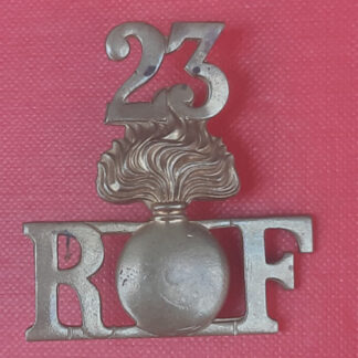 23rd Royal Fusiliers (1st Sportsman's) Service Battalion  - Gilding Metal Shoulder Title.