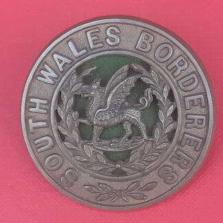 The South Wales Borderers - Gilding Metal Helmet Plate Centre.