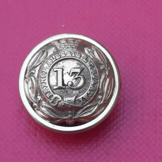13th of Foot (Somersetshire Light Infantry) - 19mm Brass Button.