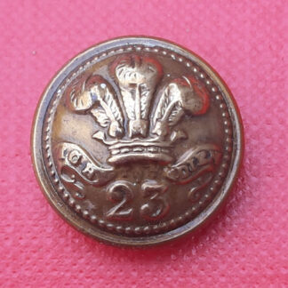 23rd of Foot (Royal Welsh Fusiliers) - 19mm Brass Button.