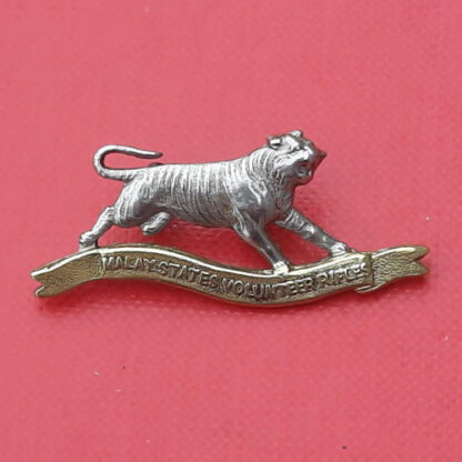 The Malay States Volunteer Rifles - Bi Metal Collar Badge.