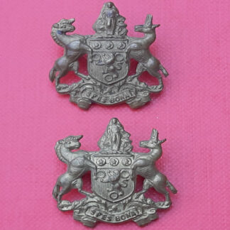 (South Africa) Cape Volunteers - Gilding Metal Collar Badges.