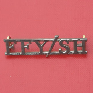 The Fife & Forfar Yeomanry / Scottish Horse - White Metal Shoulder Title.