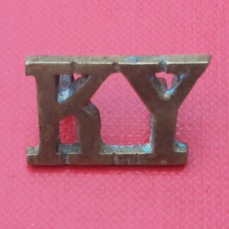 The Kent Yeomany - Gilding Metal Shoulder Title.