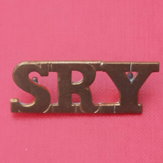 The Sherwood Rangers Yeomanry - Gilding Metal Shoulder Title.