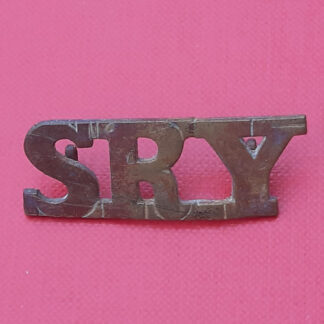 The Sherwood Rangers Yeomanry - Gilding Metal Shoulder Title.