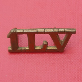 The 1st Lancastrian Volunteers - Gilding Metal Shoulder Title.