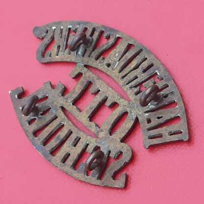 Haberdashers' Aske's School O.T.C - Gilding Metal Shoulder Title. - Image 2