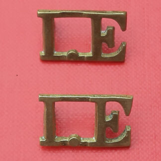 (India) Indian Engineers - Gilding Metal Shoulder Titles.