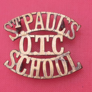 St. Paul's School O.T.C - Gilding Metal Shoulder Title.
