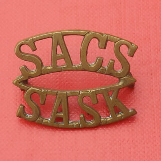 (South Africa) South Africa Corps of Signals - Gilding Metal Shoulder Title.