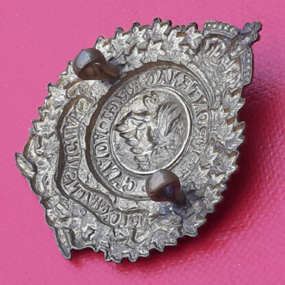 (Canada) 47th Frontenac Regiment (Militia) - Gilding Metal Cap Badge. - Image 2
