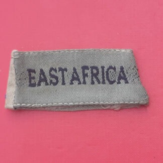 WW2 "East Africa" - Slip On Cloth Shoulder Title.