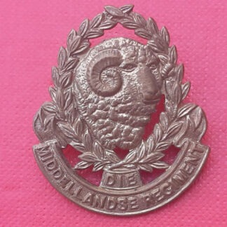 (South Africa) Die Middellandse Regiment - Gilding Metal Collar Badge.