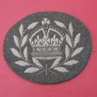 British Army Warrant Officer - King's Crown Large Woven Cloth Badge.