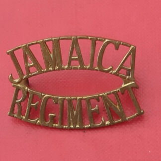 The Jamaica Regiment - Gilding Metal Shoulder Title.