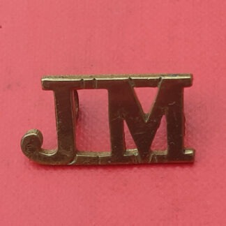 The Jamaica Militia - Gilding Metal Shoulder Title.