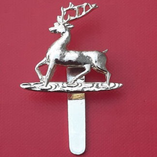 The Hertfordshire & Bedfordshire Yeomanry - Gold Anodised Cap Badge