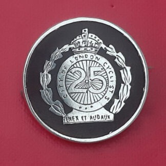 The 25th City Of London Cyclists - Hallmarked Silver Sweetheart Badge.
