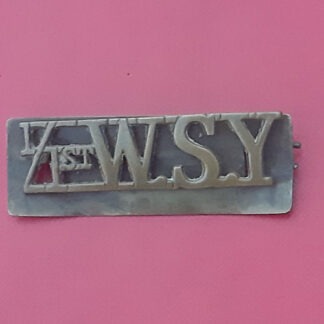 1/1st West Somerset Yeomanry - Gilding Metal Shoulder Title.