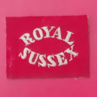 The Royal Sussex Regiment - Foreign Service Helmet Pagri Badge.