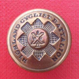 The Highland Cyclist Battalion - 19mm Gilding Metal Button.