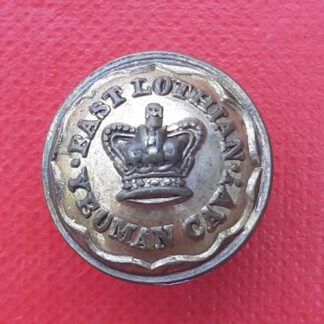 The East Lothian Yeomanry Cavalry - Queen Victoria's Crown 16mm Gilding Metal Button.