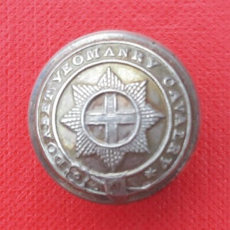 Dorset Yeomanry Cavalry - 21mm White Metal Button.