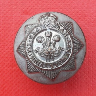 Glamorgan Yeomanry Cavalry - King's Crown 20mm Button.