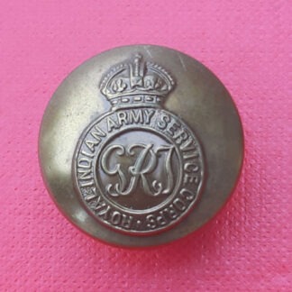 (India) Royal Indian Army Service Corps - King's Crown 24mm Gilding Metal Button.