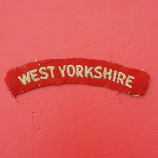 West Yorkshire Regiment - Woven Cloth Shoulder Title.